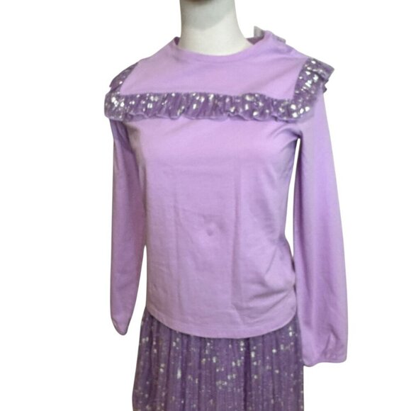 Sparkle Tulle pleated skirt and top for girls.  J. Crew Age 12 - Picture 5 of 10